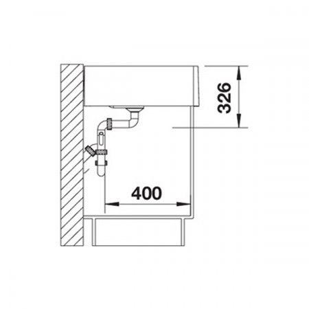 Кухонная мойка Blanco Panor 60 Ceramic c одним отверствием 514486