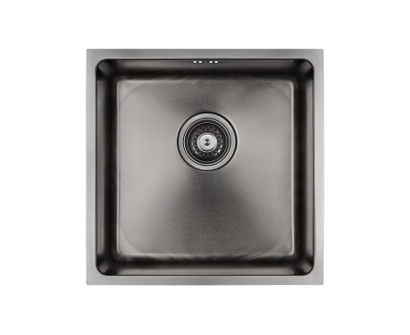 Мойка Paulmark VISTA 44 PM304444-GM 440х440х200 мм, нержавеющая сталь AISI 304, вороненая сталь