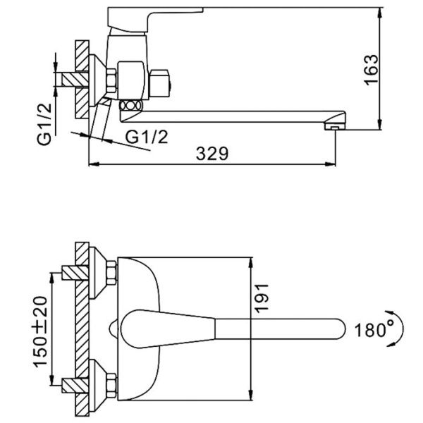 Смеситель для ванны Frap F2230-4