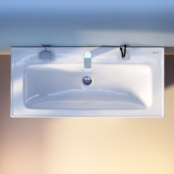 M85AWCC1002WG64 X-Joy, Раковина мебельная AM.PM, керамическая, 100 см, встроенная, цвет: белый, глянец