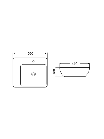 Раковина накладная WeltWasser WW SK ELBACH 1004