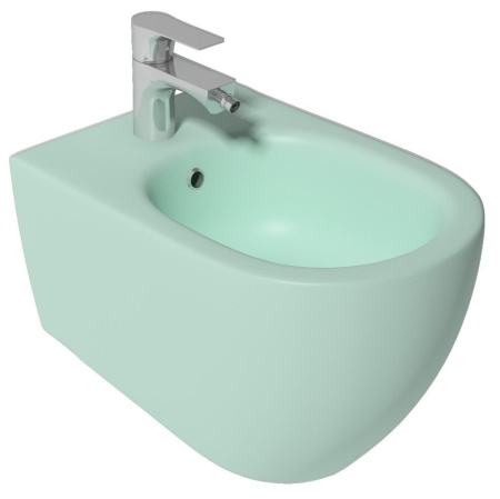 Биде ISVEA Infinity подвесной  365*530*400, цвет мятно-зеленый матовый 10NF41001SV-2T