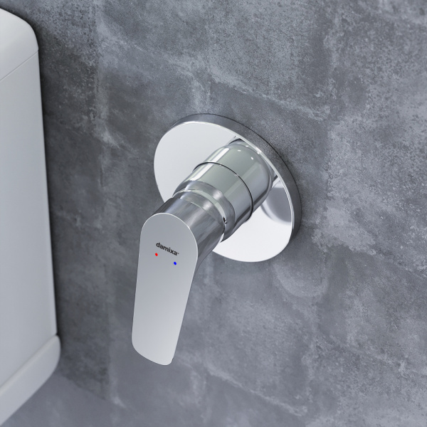 777500001 Jupiter Смеситель Damixa монтируемый в стену, хром