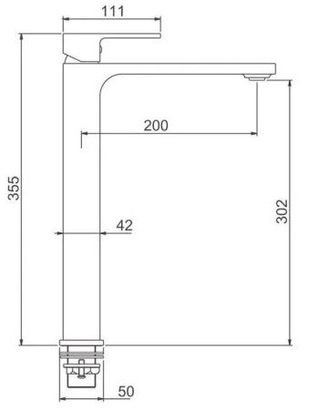 Смеситель для умывальника Gappo G1083-2