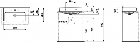 Умывальник Laufen Pro S 8179594001081 60x38x17.5