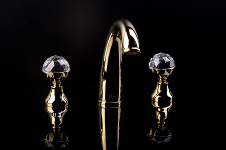 Смеситель для раковины Boheme Imperiale Presente 337 Золото