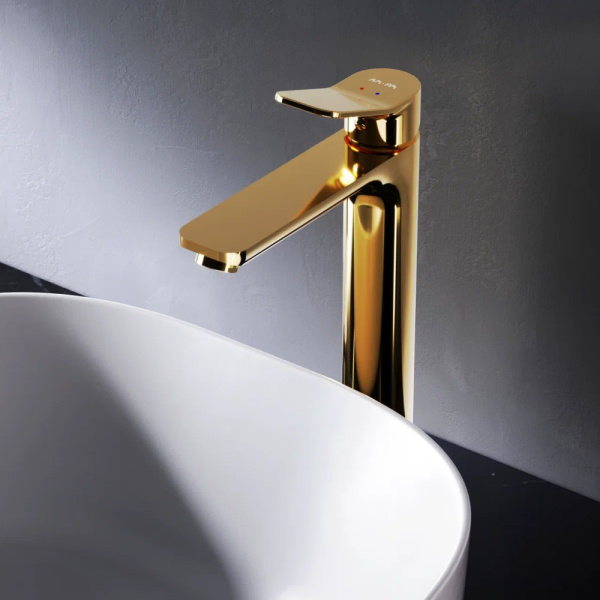 F85A92099 X-Joy Смеситель для умывальника AM.PM высокий, золото