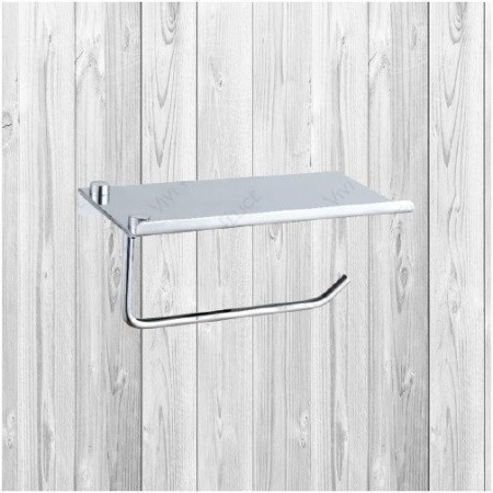 Держатели для туалетной бумаги с полочкой для телефона Felice R 1032 хром