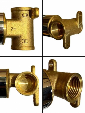 Смеситель встраиваемый с гигиеническим душем Grocenberg GB001 Хром