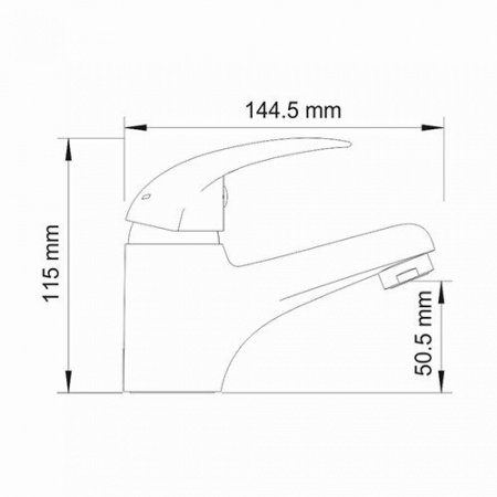 Смеситель для умывальника Wasserkraft Isen 2603