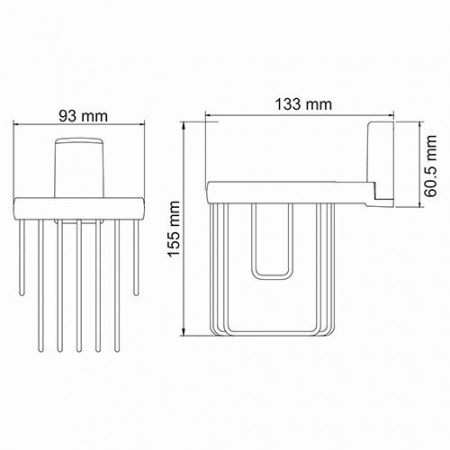 Держатель освежителя WasserKRAFT Leine K-5045