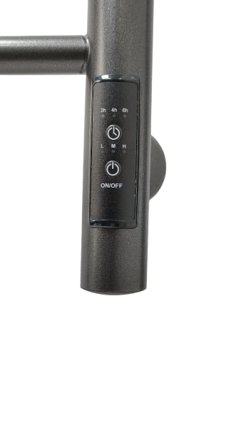 Полотенцесушитель электрический с/т Comfysan Люси (Luce) EC-10 100/50 с полкой, ТИТАНОВЫЙ ГРАФИТ