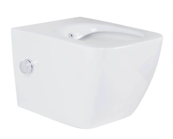 Унитаз подвесной Roxen Cube Bidet 530135-01X Rimless Soft Close с функцией биде