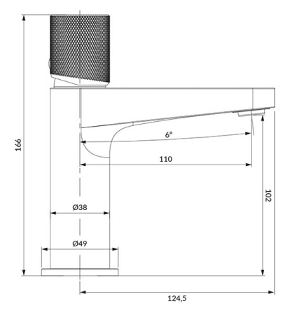 Смеситель для раковины OMNIRES Contour CT8010CR