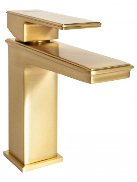 Cмеситель для раковины Hansberge H1070 Золото матовый