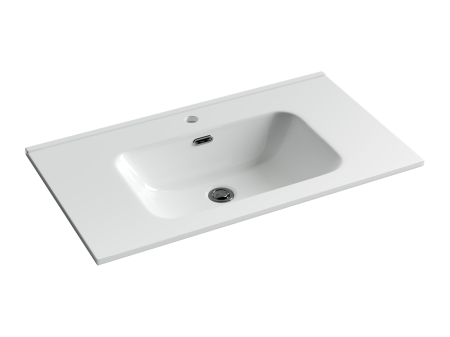 Умывальник накладной прямоугольный Ceramicanova Element 810*465*180мм, белый, CN7005