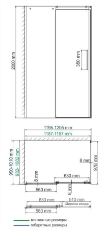 Душевой уголок WasserKRAFT Dinkel 58R10