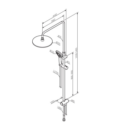 Душевая система AM.PM F0790033 Gem