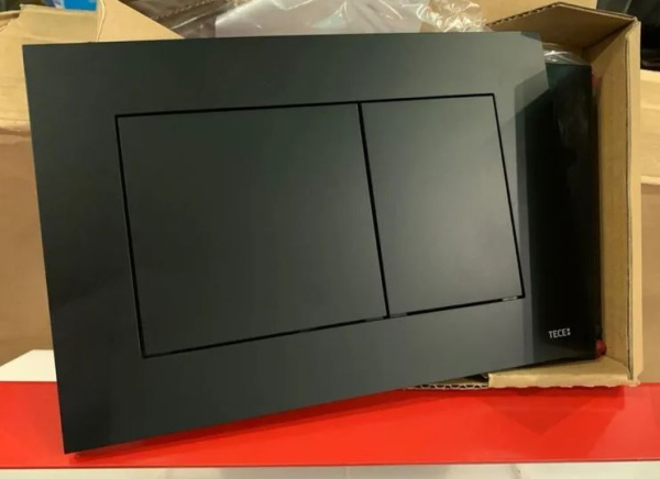 Комплект инсталляции TECEbase kit с черной матовой кнопкой и подвесной безободковый унитаз Roxen Antares 530185-01
