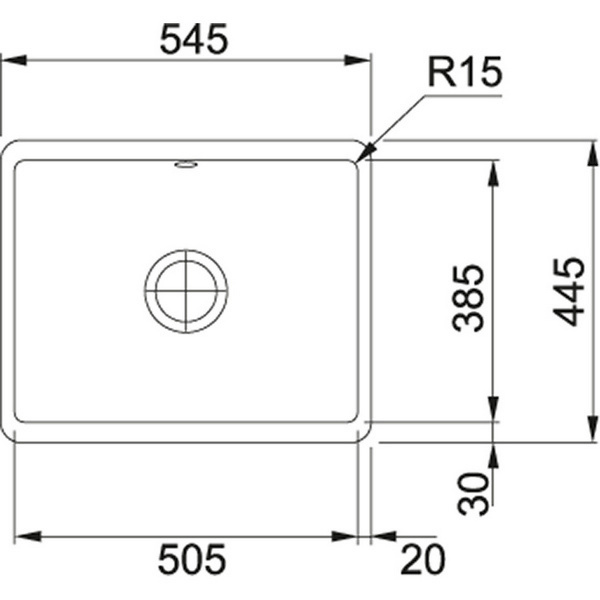 Мойка Franke Kubus KBK 110-50, графит, 126.0335.882