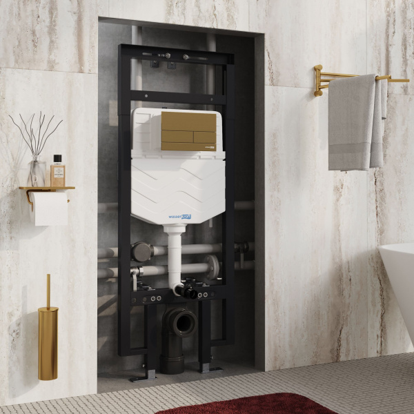 Система инсталляции для унитазов WasserKRAFT Dinkel 58TLT.010.ME.MG04