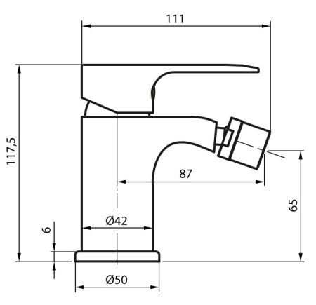 Смеситель для биде Ahti Ivalo IL501001