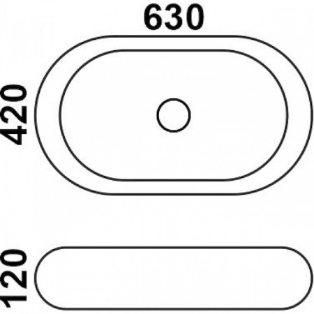 Раковина MELANA MLN-7042