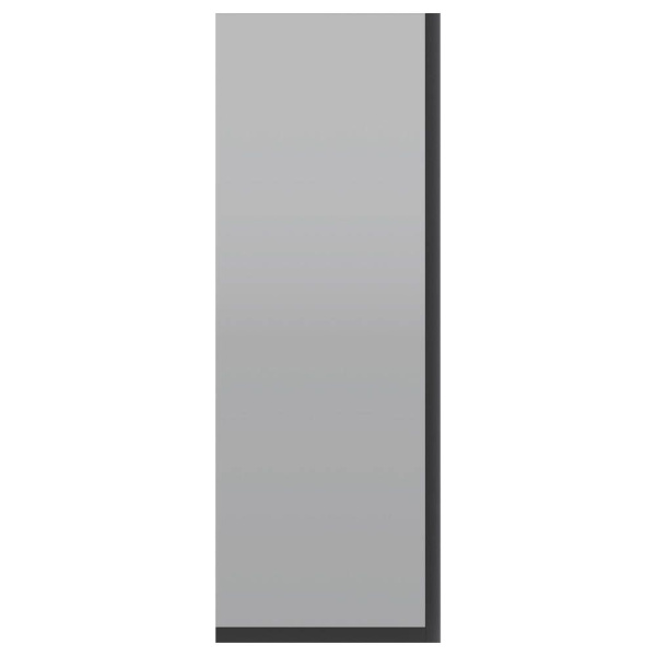 Стеклянная перегородка, шторка на борт ванны Reflexion RX14050TBL-04 140х50см фиксированная, тонированное закаленное стекло 8мм, черный профиль