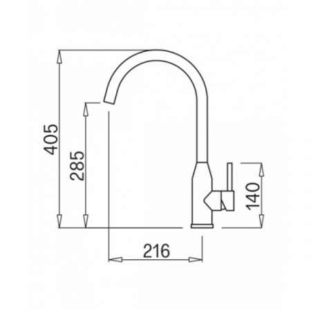 Смеситель для мойки Elleci Adige K97 Light Grey MKKADI97