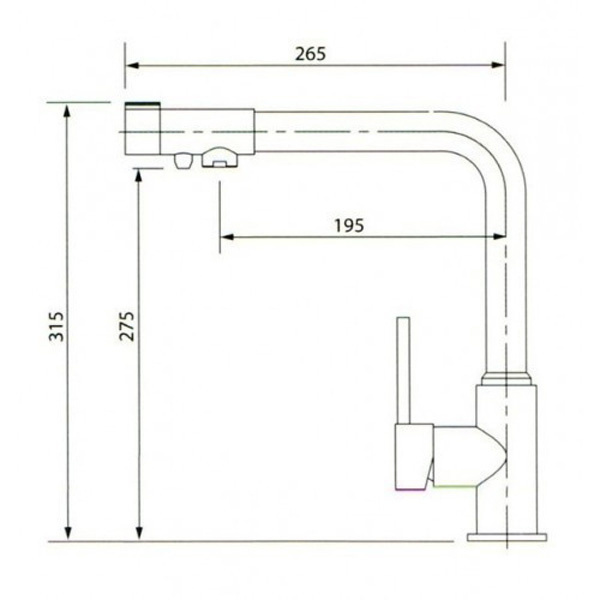 Cмеситель для мойки Kaiser Teka 13044-10