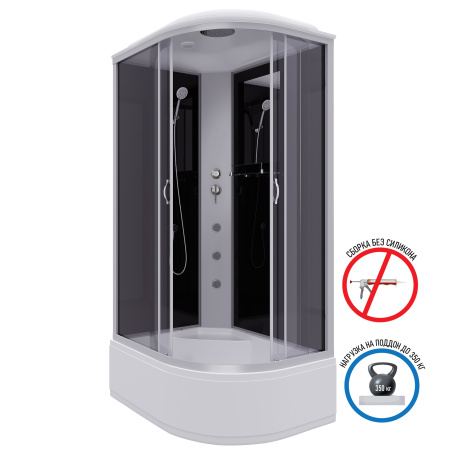 Душевая кабина Niagara Classic NG-2308-14P (90х90х215) высокий поддон(40см),стекло матовое