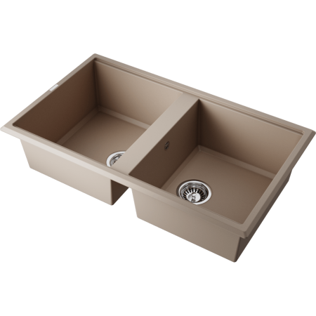 Кухонная мойка Omoikiri Tedori 86-2-SA Tetogranit/бежевый 4993926