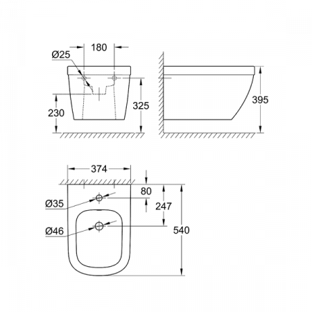 Подвесное биде Grohe Euro 39208000