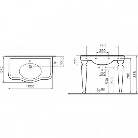 Ножки VitrA Efes 6210B003 1 шт.