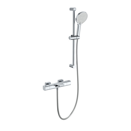 Смеситель для ванны с душевым гарнитуром и термостатом WONZON & WOGHAND, Хром (WW-C2017-A-CR)