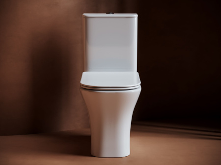 Напольный унитаз с бачком Ceramicanova Alfa Rimless, Белый, CN9002