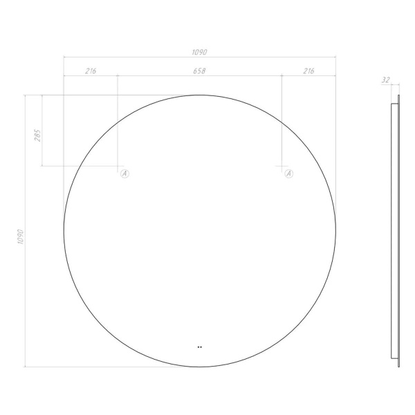 Зеркало VIGO Otti Classic 1100