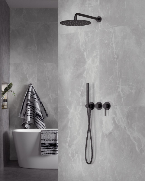 Встраиваемая душевая система TIMO Saona SX-2349/03SM, черный