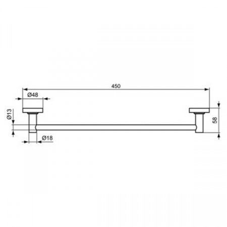 Полотенцедержатель Ideal Standard IOM 45 см