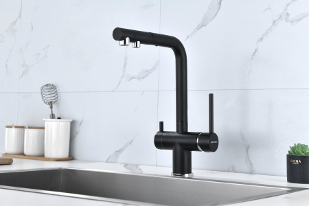 Смеситель для кухни Paulmark SERPENTINE Se213222-401(AN), антрацит