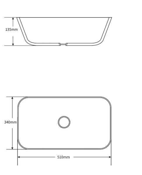 Раковина SantiLine SL-1049 51х34 белая