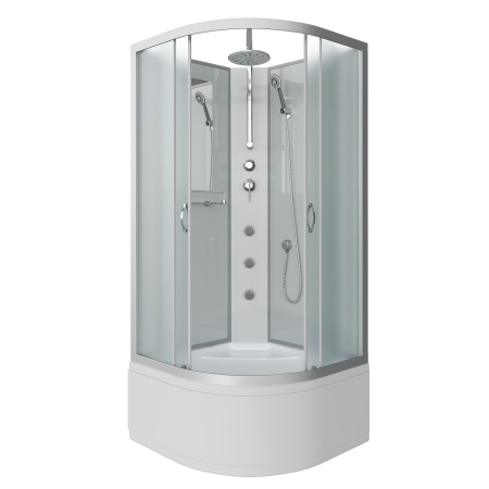 Душевая кабина Niagara Classic NG-2309-14BKTG (100х100х210) высокий поддон(40см),стекло матовое