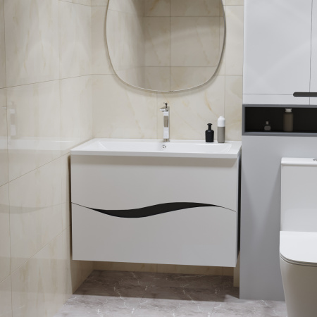 Тумба для ванной MIXLINE "Лайф-80" подвесная  под ум.Марго-80 (553033)