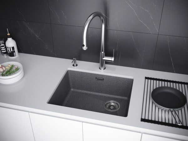 Мойка Paulmark LUMI 55 UNI LU55-DG 555х460х210 мм, IT-GRANIT, графит