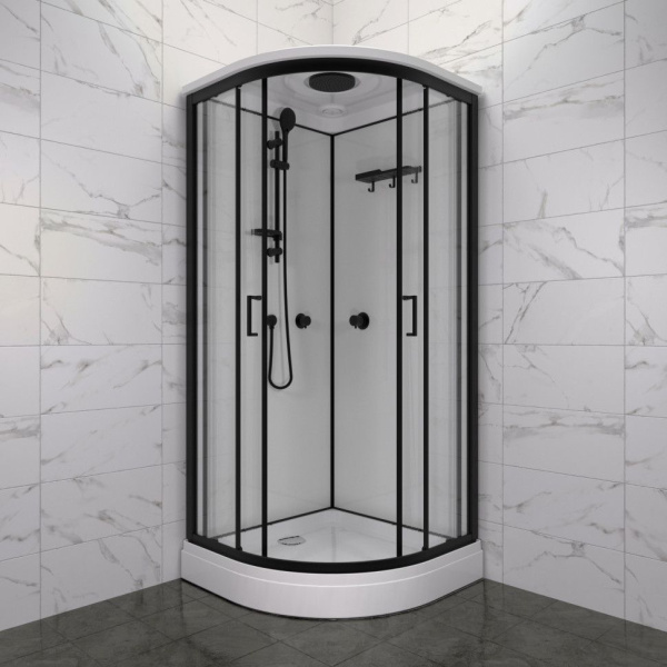 Душевая кабина Тритон Щ0000071582  Прайм-Блэк 90*90 А