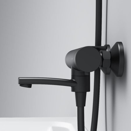 F85A50022 X-Joy, Смеситель для ванны и душа AM.PM с термостатом, черный