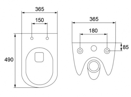 Унитаз подвесной Calani LOYD CAL-C0004