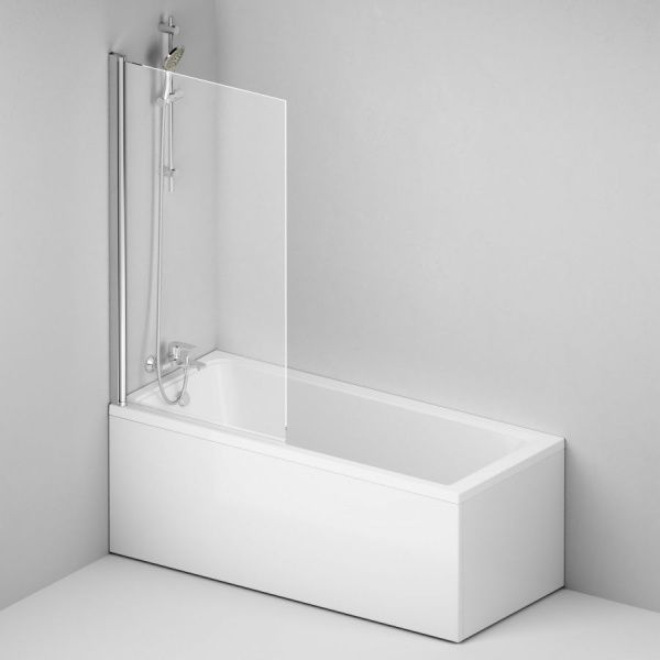 Набор AM.PM Gem W90ASET-170D8: ванна 170x70 с каркасом и шторкой, душевая система со смесителем для ванны и душа