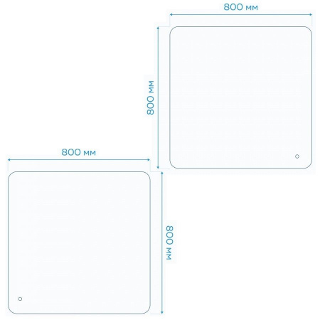 Зеркало Maretti Florenza FL148080P34EL 80x80 см