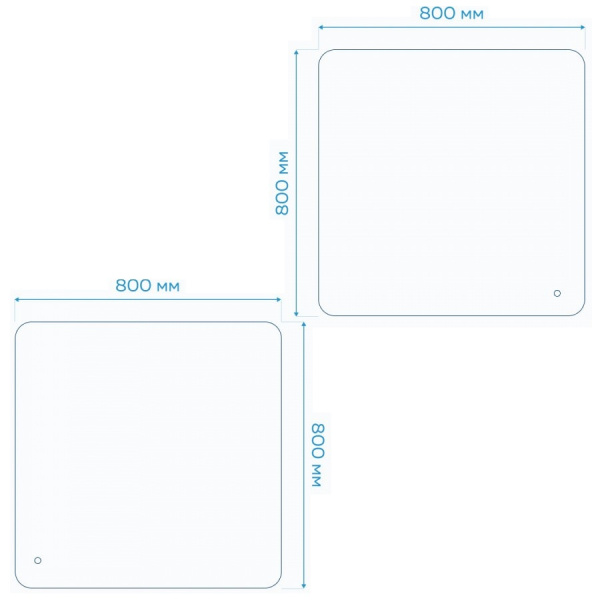 Зеркало Maretti Florenza FL148080P34EL 80x80 см